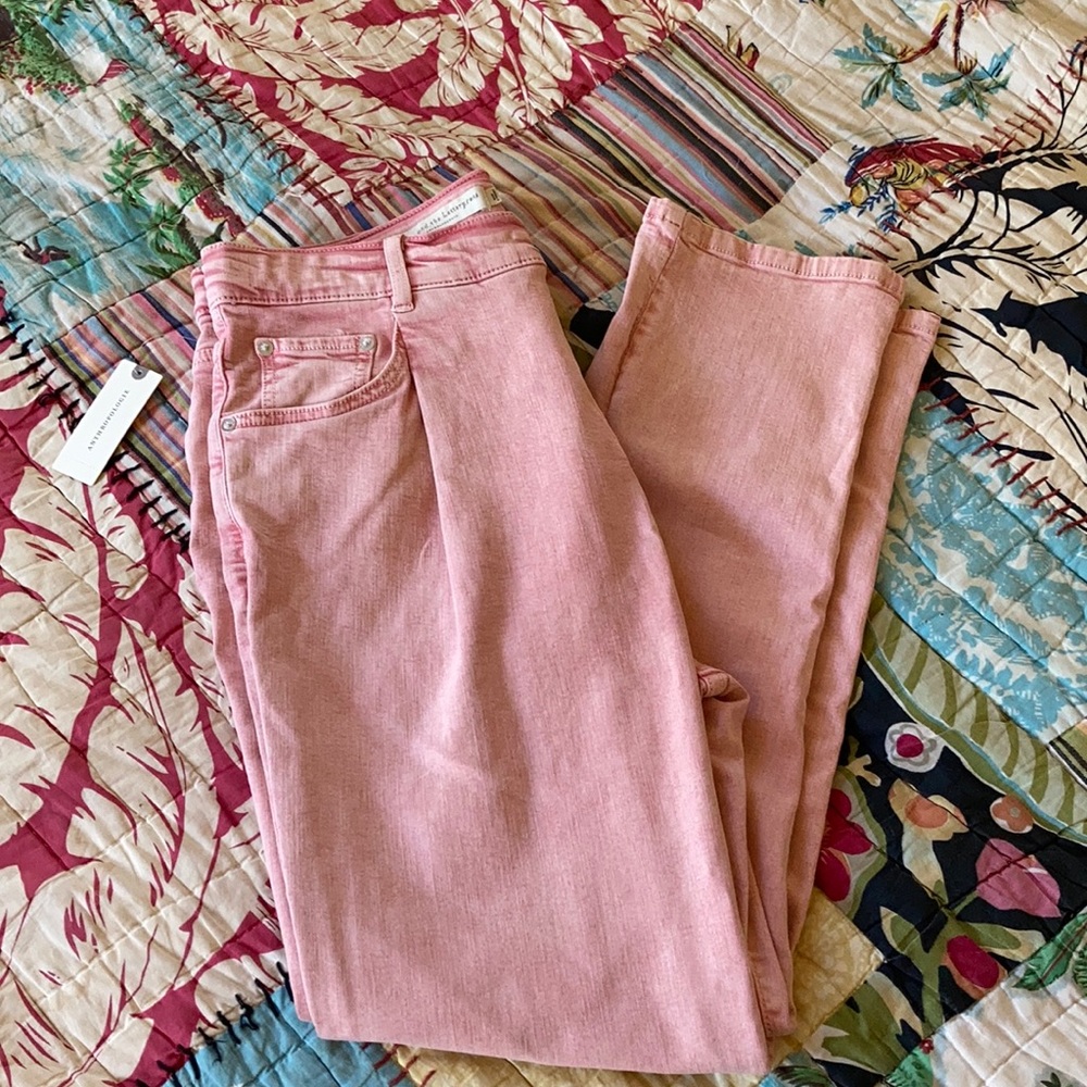 NEW! Anthro Pilcro & the Letterpress Pink Jeans